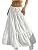 White Tiered Maxi Skirt image 4